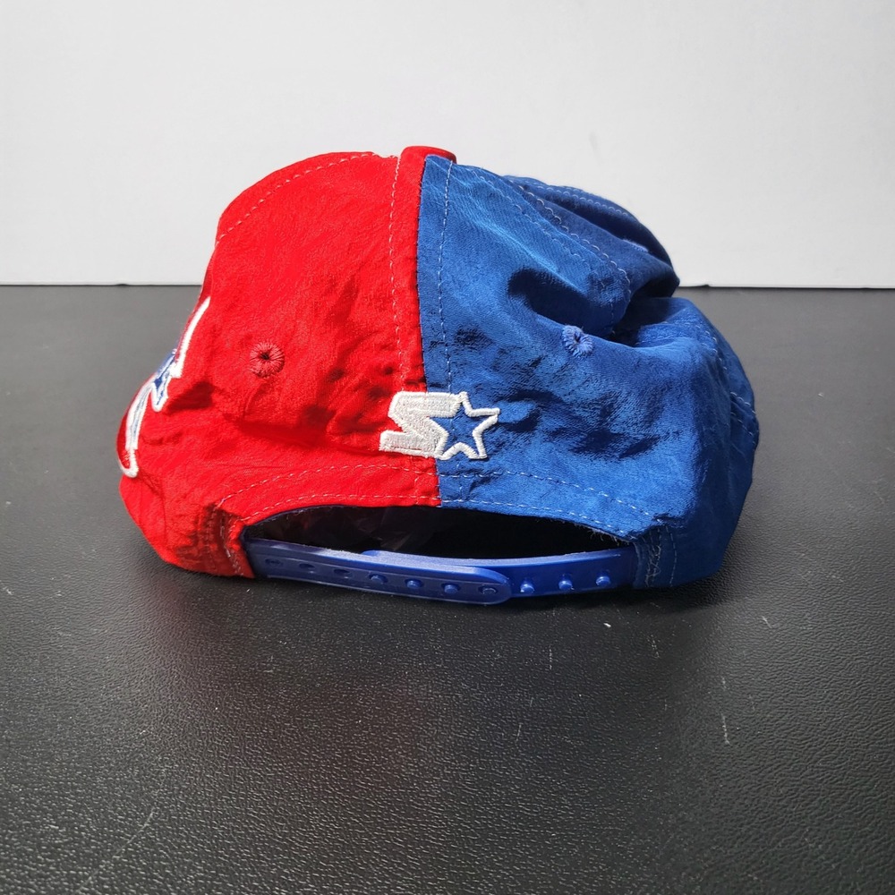 Vintage Starter Chicago Cubs MLB‎ Baseball Cap Snapback Hat Red Blue Nylon - Picture 3 of 8